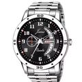Luxury Black Dial with Dual Day-Date Display Watch